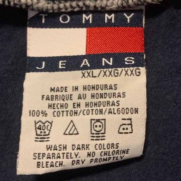 Tommy Hilfiger XX-Large Navy Blue Long Sleeve T-Shirt - Picture 2 of 3